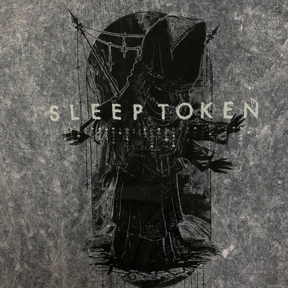 Sleep Token Take Me Back to Eden Aqua Regia Rock Band Mineral Wash T-Shirt Large - Picture 2 of 4